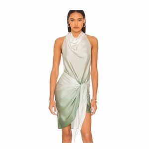 Baobab Collection Asymmetrical Green Ombre Dress